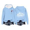 thumbnail image 1 of WILLBEST Sudaderas Navideñas para Chicas Adolescentes, Sudaderas de Manga Larga Estampadas de Felpa con Capucha, conjuntos de Otoño Lindos 2024 Chica​​, 1 of 4