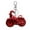 Red272, variant on Cowhide Leather Motorcycle Keychain for Bike Owners, Personalized Metal Key Chain for Men, Miniature Harley Gift for Riders, Cute Hanging Decor