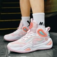 thumbnail image 4 of Womens Basketball Shoes Breathable Lightweight Fashion Athletic Sneakers Unisex Non Slip Outdoor Sport Volleyball Shoe, 4 of 6
