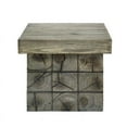 thumbnail image 5 of Home Square Rustic Coastal Outdoor Side Table in Light Gray - Set of 2, 5 of 7