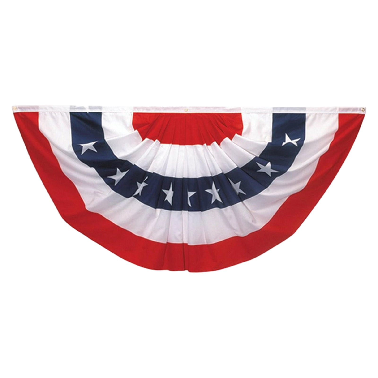 Gallickan Independence Day Fan-Shaped Patriotic Flag 60x120cm USA American Flag for Outdoor Garden Porch Holiday Decor