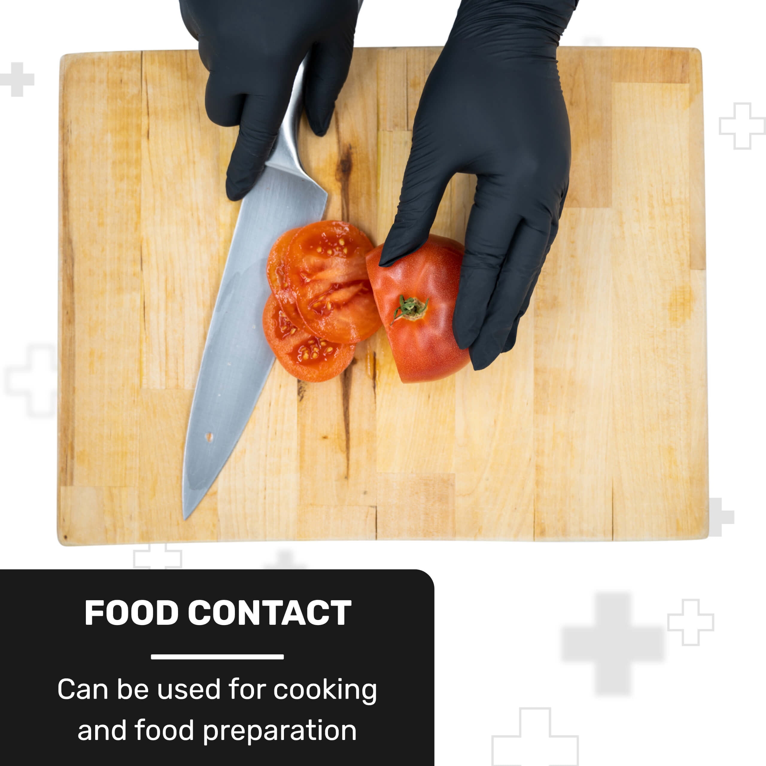 WellBefore Black Vinyl Disposable Gloves - Small 200 Ct. - Powder & Latex-Free Gloves