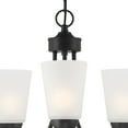 thumbnail image 3 of Designers Fountain Malone 3 Light Matte Black Chandelier, D267M-3CH-MB, 3 of 4