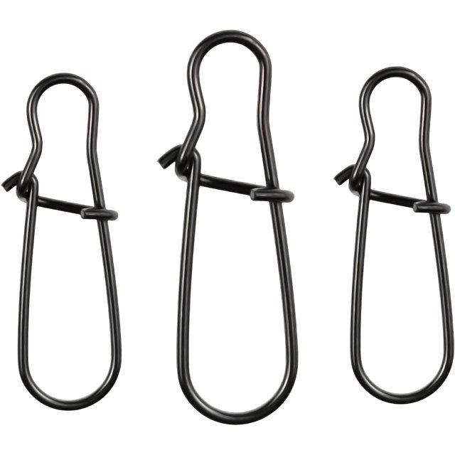 czcpp-Fishing Duo-Lock Snaps,50pcs/100pcs Stainless Steel Fishing Swivel Nice Snaps High Strength Fishing Snap Clips Hooks Lure Connector Test 48LB to 176lb