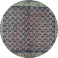 thumbnail image 1 of Ahgly Company Indoor Round Persian Light Blue Traditional Area Rugs, 3' Round, 1 of 4