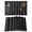 Black, variant on Black Striped Placemats Set of 4, Modern Abstract Art Geometric Stripes Placemats for Dining Table, Place Mats for Kitchen Tabletop, Waterproof Wipeable Dining Table Mats Set