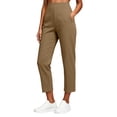 thumbnail image 6 of Guluxicc Women's Golf Pants Elastic Waist Straight Leg Long Trousers Business Casual Wear for Summer Casual Outfits, 6 of 8