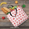 thumbnail image 6 of Kll Pink Hearts1 Pattern Aesthetic Tote Bag For Women Beach Bag Shopping Bags Shoulder Bag Reusable Grocery Bags, 6 of 8
