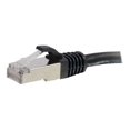 thumbnail image 1 of C2G 9ft Cat6 Snagless Shielded (STP) Ethernet Network Patch Cable - Black - Patch cable - RJ-45 (M) to RJ-45 (M) - 9 ft - screened shielded twisted pair (SSTP) - CAT 6 - molded, snagless, stranded - black, 1 of 4