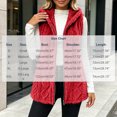thumbnail image 4 of Aswuknt Womens Fleece Hooded Vest Plush Zip Up Sleeveless Jacket Long Vests For Casual Daily Wear Layering Fall Winter Outerwear, 4 of 9