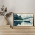 thumbnail image 5 of Lake Boat Serene Forest Horizontal Canvas Wall Art with Lightweight Foam Frame - Durable and Ready to Hang, Modern Decorative Print for Living Room, Bedroom, Or Office, 5 of 8