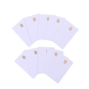 10Pcs SLE 4442 Chip With Hico Magnetic Stripe Contact IC Card 2 in 1 Blank Card