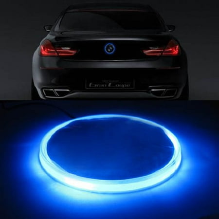 Bmw Cd Changer Kit - iJDMTOY 82mm BMW Trunk Hood Emblem Background Lighting Kit, Blue