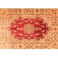 thumbnail image 1 of Ahgly Company Machine Washable Indoor Rectangle Persian Orange Traditional Area Rugs, 7' x 9', 1 of 1