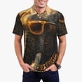 thumbnail image 1 of Balery Cool Sunglasses Elephant Art Camisa Polo de Hombre con Estampado, de Manga Corta y Tejido Medio, Camisa Tipo Golf Polo-Medium, 1 of 6