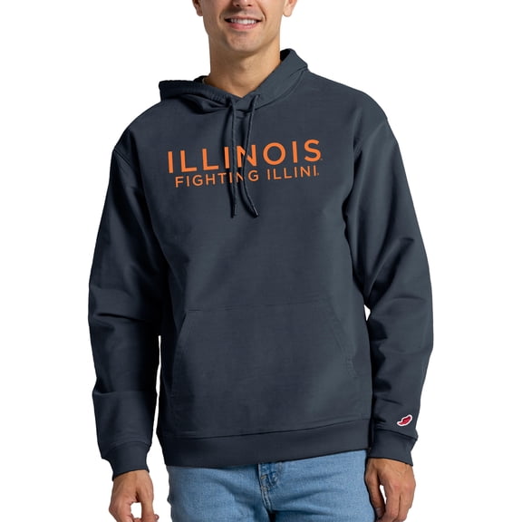 Men's League Collegiate Wear Navy Illinois Fighting Illini Stretch Corduroy Pullover Hoodie