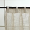 thumbnail image 4 of Everyday Celebration Linen Bliss Pinch Room Darkening Pleated Panel W/Back tabs,75x84"(2pcs) Natural, 4 of 8