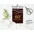 thumbnail image 3 of Darling Souvenir Brown Birthday Invitation Card Printable Elegant Fill or Write In Blank Party Invites 28 Pcs 5 x 7 Inches, 3 of 5