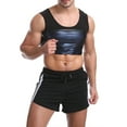 thumbnail image 2 of Men Sweat Sauna Shaper Vest Stretchable Bodycon Yoga Running Gym Compression Shapewear, 2 of 8