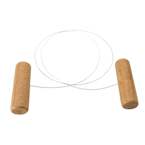 Cortador de queso Winco de alambre de 112 cm con mango de madera