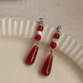thumbnail image 1 of New Chinese Style Retro Personalized Handmade Earrings, 1 of 10