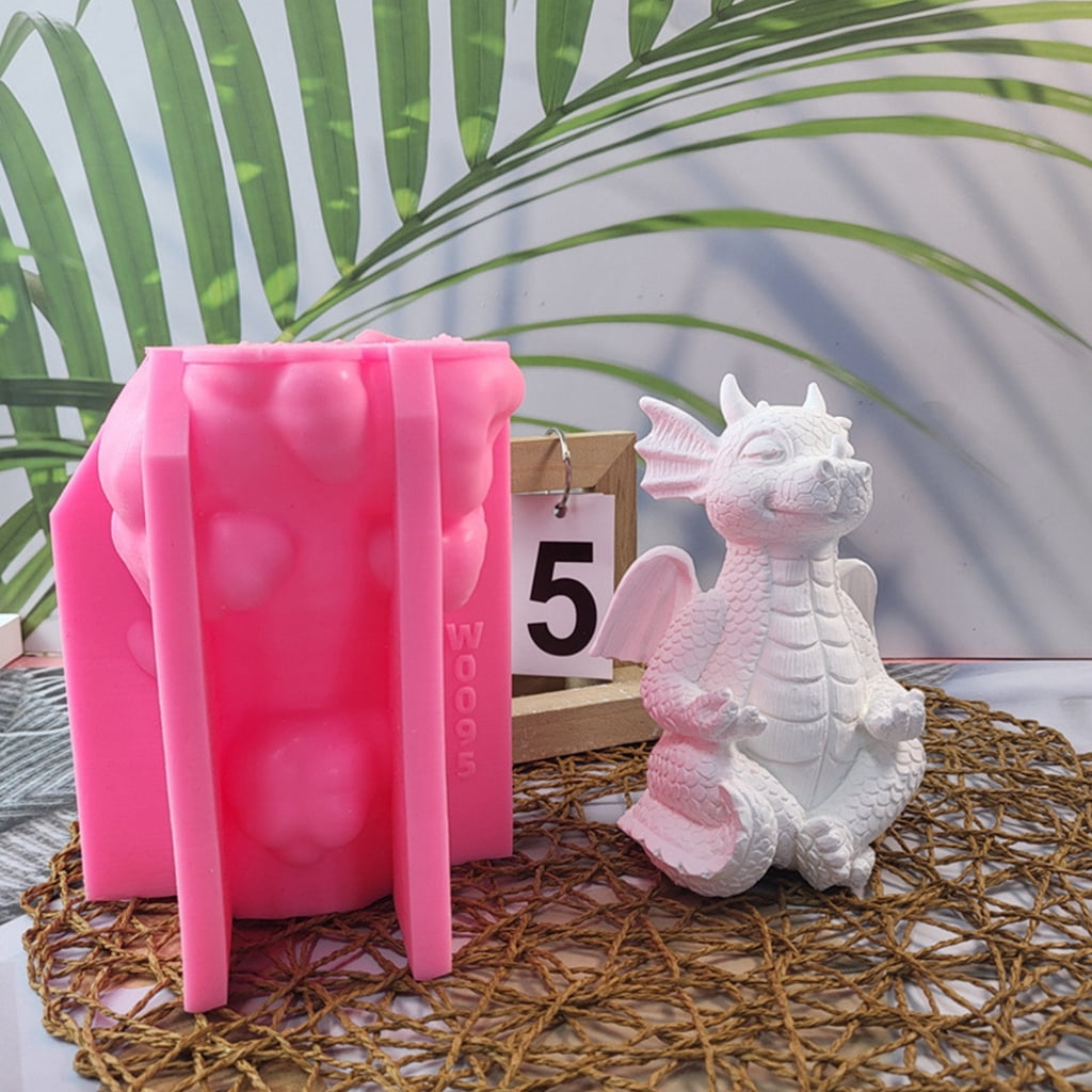 Easy to Use Candle Mold Epoxy Dragon Sculpture Mould for Handmade Enthusiasts