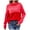 Red, variant on TFEOQRY Women's Pullover Sweater Fashion Solid Color Knitwear Long Sleeved Turtleneck Sweater Top Red