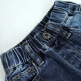 thumbnail image 4 of KIDSCOOL SPACE Infant Jeans,Baby Toddler Elastic Waist with D-ring 4 Ripped Holes Denim Pants,Mid Blue,12-18 Months, 4 of 6