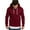 Burgundy, variant on DPOIS Men Women Casual Drawstring Hooded Sweatshirt Long Sleeve Pullover White 4XL