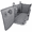 Gray-Standard, variant on Black Standard Xl Dog Hammock For Full-Size Crew Cab Fold-Up Truck Seats
