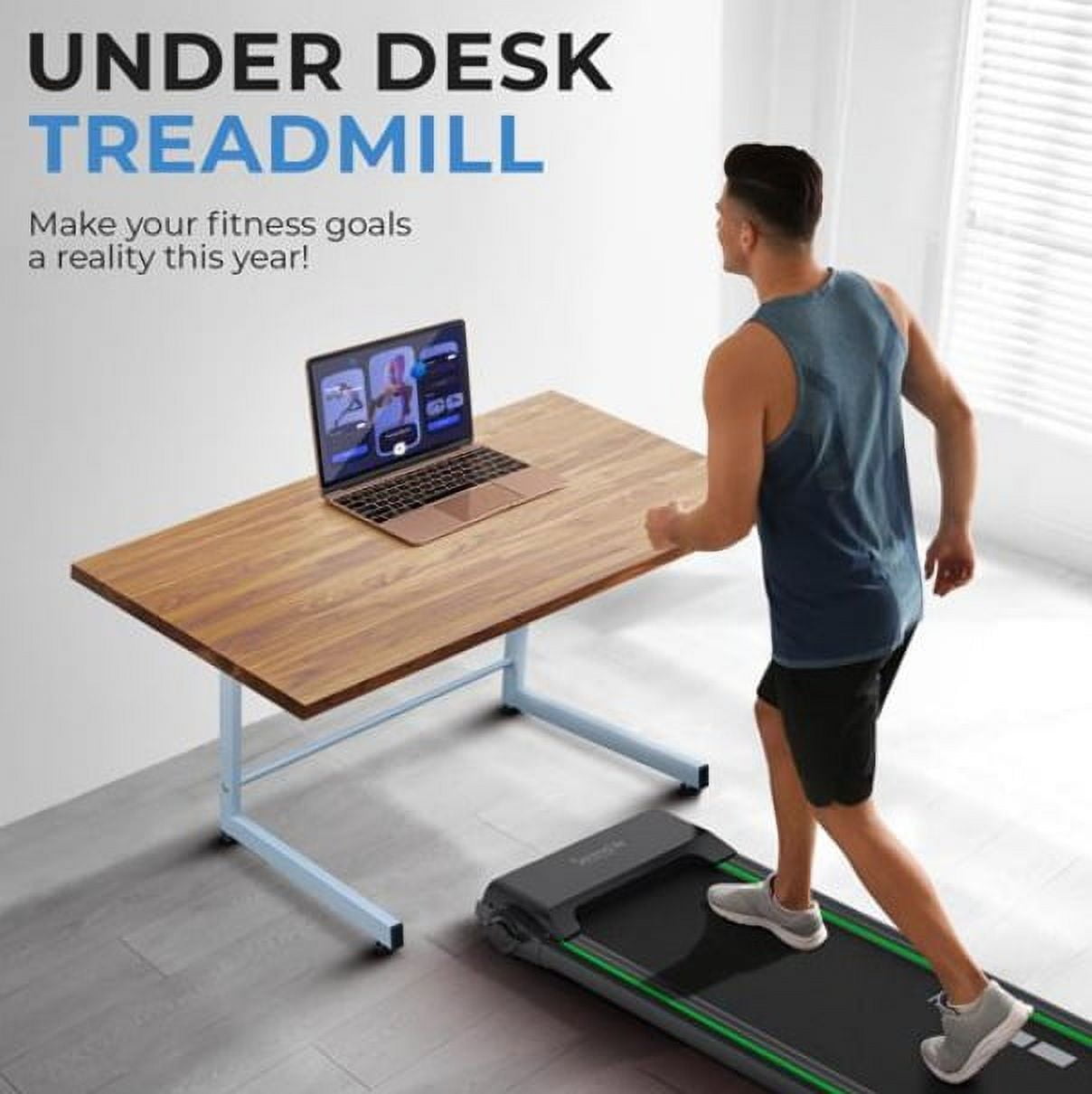 SereneLife  HP Folding Electric Treadmill with Bluetooth App Sync