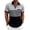 Gray, variant on JTSRKL Men's Color Block Striped Waffle Knit Shirts Collar Short Sleeve Vintage Classic Tops Casual Loose Fit Golf Daily Business Tops Green S