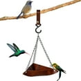 thumbnail image 6 of Utoimkio Leather Hanging Bird Feeder Tray,Bird Feeding Tray Seed Tray Platform with Chains Outdoor Garden Decoration for Hanging Wild Backyard Attracting Birds, 6 of 7