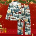 thumbnail image 2 of Christmas Pajamas Women's Christmas Printed Pajama Set Festive Long Pants & Top Combo, 2 of 5