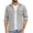 Light Gray, variant on COOFANDY Men's Button Down Waffle Shirt Jacket Casual Long Sleeve Shacket Lightweight Overshirts with Flap Pockets