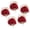 Burgundy, variant on 5pcs Pearl Beaded Satin Wrist Corsage Artificial Flowers, Women Corsages Wristlet Décor for Prom/Wedding/Anniversary, etc. (Burgundy)