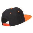 thumbnail image 4 of Diamond Outline Embroidered Neon Flat Bill Cap - Black Neon Orange OSFM, 4 of 5