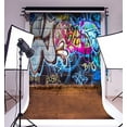 thumbnail image 2 of ABPHOTO Polyester 5x7ft Photography Backdrop Graffiti Wall Urban Street Abstract Art Painting Backdrops for Photo Shoots Lovers Party Adult Kids Baby Personal Portrait Photo Background Studio Props, 2 of 4
