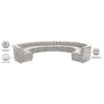 thumbnail image 6 of Meridian Furniture Limitless Cream Velvet Modular 12 Piece Sectional, 6 of 7