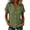 Army Green-Tops, variant on Womens Crinkle Gauze Button Down Shirts Short Sleeve Notched Collar Loose Fit Blouses Casual Office Commute Summer Vacation Daily Tops White M