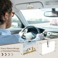thumbnail image 5 of DIYSMART 2 Pack Car Sun Visor Wave Photo Holders Picture Frame Clip Magnetic Acrylic Display Horizontal Vertical fit Wallet Size Photos 4.72 x 3.15 inch, 5 of 8