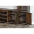 thumbnail image 6 of Pemberly Row Transitional 112" Wood Entertainment Wall in Tobacco Leaf, 6 of 7
