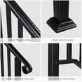 thumbnail image 3 of 1 Pack Hand Rails for Outdoor 5 Steps, Fit 4 or 5 Steps, Hand Railings for Stairs Outdoor, Wrought Iron Handrail, Outdoor Stair Railing for Concrete Steps, Outdoor Metal Hand Railing, 3 of 7