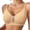 Beige, variant on QASIEATN Wireless Jelly Bras for Women Deep V Full Coverage No Underwire Bras Women's Underwear