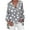 Gray, variant on Plus Size Tops for Women Polka Dot Printed Tunic Blouse Cotton Linen Loose Leisure Roll-up Long Sleeve V-Neck Tees Shirts Pullover Gray XL