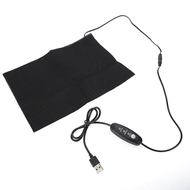 Calentador eléctrico de tela con carga USB, almohadilla calefactora para cintura y vientre