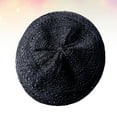 thumbnail image 2 of WAXIAYU Kids & Women's Crochet Beret Hat French Style Straw Boho Cap, 2 of 6