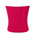 thumbnail image 5 of Uooqdmx Tube Tops for Women, Bandeau Tops for Women, Strapless Tops for Women, Eyelet Tops for Women, Crop Tank Tops for Women, Hot Pink XXL, 5 of 7