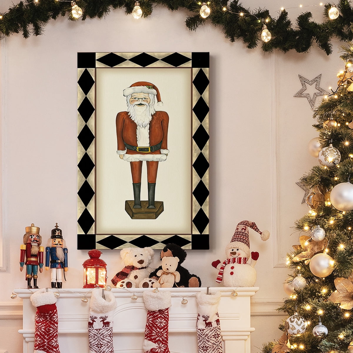 Jolly Santa- Gallery Wrapped Canvas