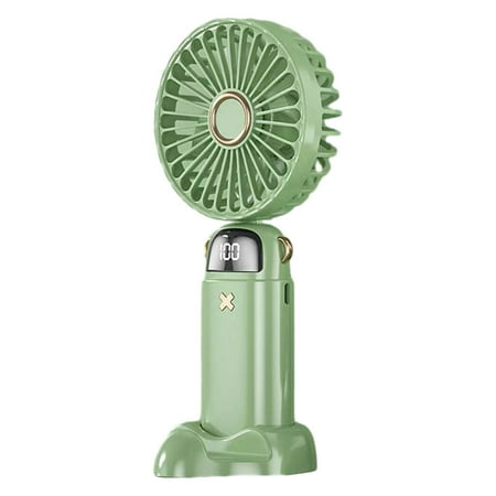 

Usb Handheld Fan Mini Portable Small Fan Student Digital Display Folding